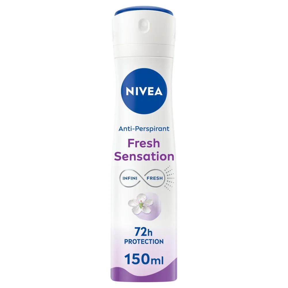 Nivea Fresh Sensation Deodorante Donna Spray Protezione 72h 150 ml