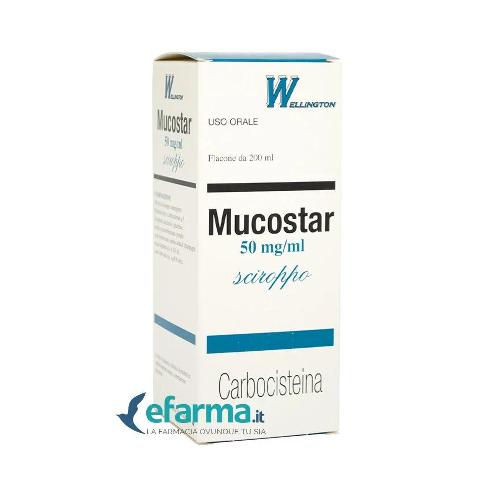 Mucostar Sciroppo 50 mg/ml Carbocisteina Flacone 200 ml