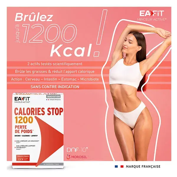 Eafit MINCEUR ACTIVE - Stop Calorie 1200 - Perdita Peso - Morosil -  60 Compresse