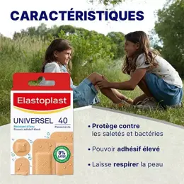 Elastoplast Classique Pansement Universel Lot de 3 x 40 unités