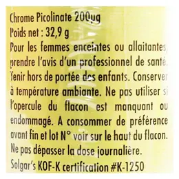 Solgar Chrome Picolinate 200 μg 90 gélules