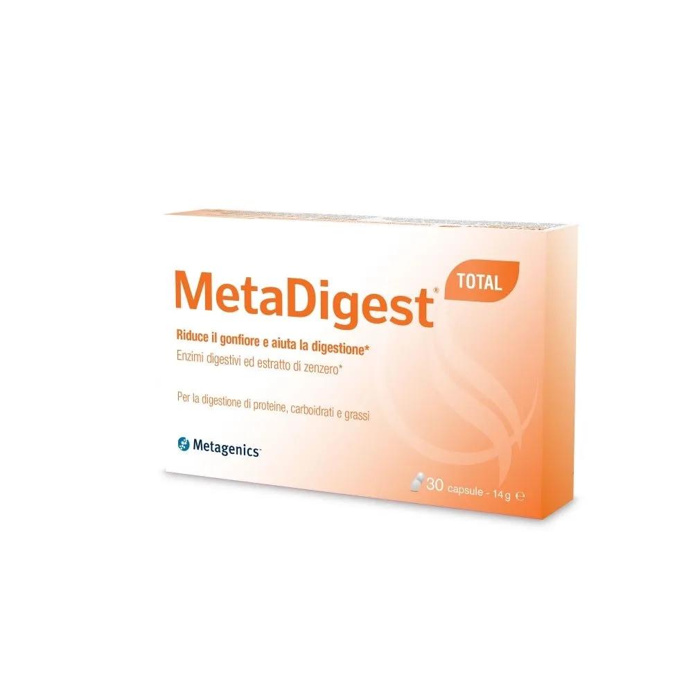 Metagenics Metadigest Integratore Gonfiore e Digestione Total 30 capsule