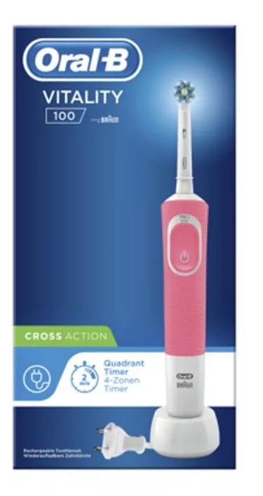 Oral-B Cepillo Eléctrico Oral-B Vitality 100 Cross Action Rosa