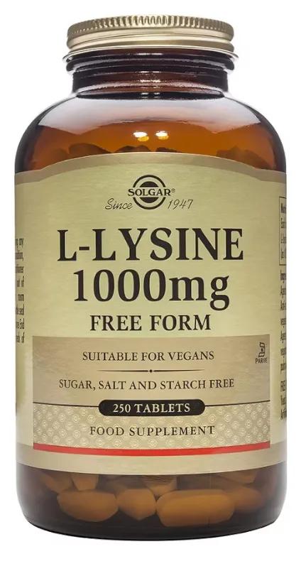 Solgar L-lysine 1000 mg 250 tabletten