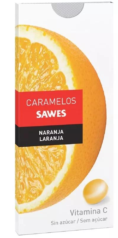 Sawes Suikervrij Sinaasappel Snoepjes Blister 22 gr