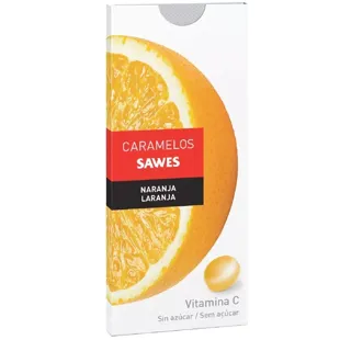 Sawes Sugar Free Orange Candies Blister 22 gr