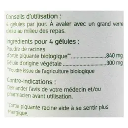 Nat & Form Bio Ortie Piquante Racine 200 gélules végétales