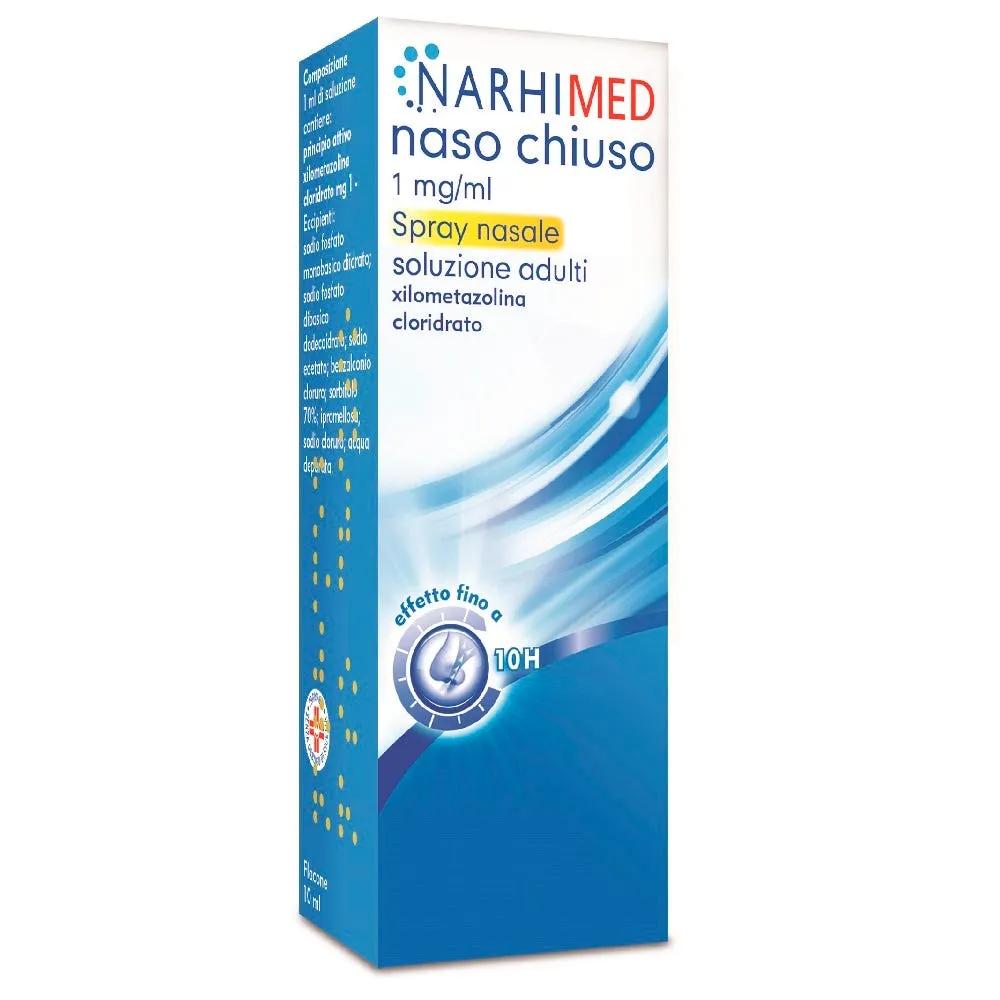 Narhimed Spray Nasale Decongestionante Naso Chiuso Raffreddore Rinite Sinusite Adulti 10 ml