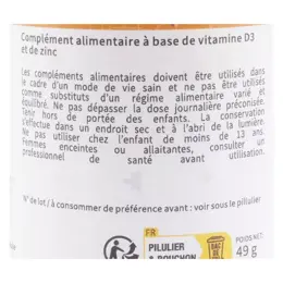 Phytaya Immunité Vitamine D et zinc 120 gélules