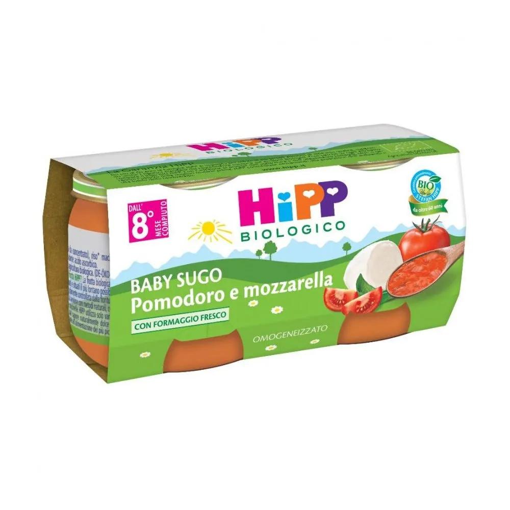 Hipp Biologico Baby Sugo Pomodoro E Mozzarella 2x80g