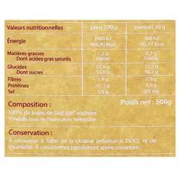 Nat & Form Écoresponsable Baies de Goji Bio 500g