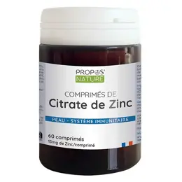 Propos'Nature Citrate de Zinc 60 comprimés