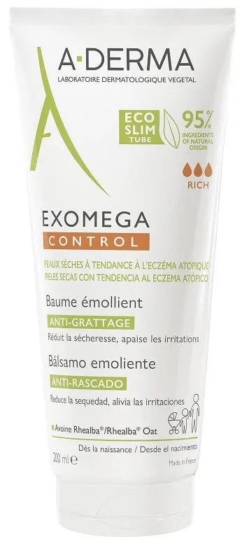 A-Derma Exomega Control Balsamo Emolliente Sterile Anti-grattage Per Pelle Secca o a Tendenza Atopica 200 ml