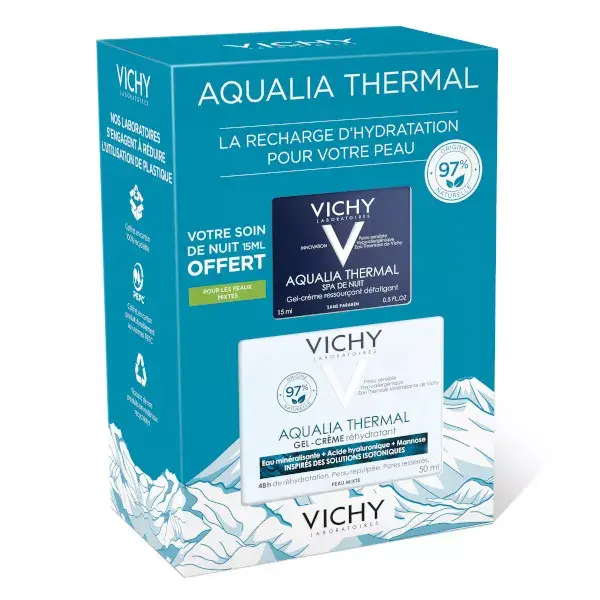 Vichy Aqualia Kit Gel-Crema 50ml + Aqualia SPA Noche 15ml gratis