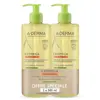 A-Derma Exomega Control Huile Lavante Émolliente Anti-Grattage Lot de 2 x 500ml