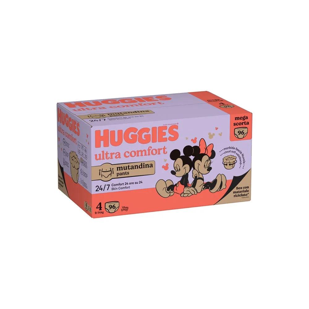 Huggies Ultra Comfort Mutandina Megapack Tg.4 96 Pezzi