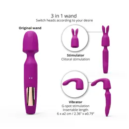 Love to Love R-evolution - Sweet Orchid - Wand 3 en 1 avec deux tetes