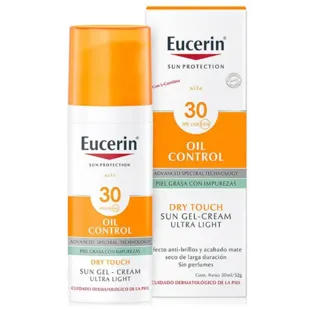 EUCERIN visage gel-crème huile contrôle toucher sec SPF30 50ml