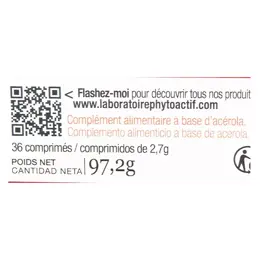 Phyto-Actif Acérola 500 Bio 24 comprimés + 12 offerts