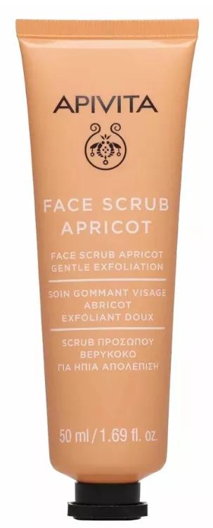 Apivita Face Scrub gel Exfoliante Facial Suave com Damasco 50ml