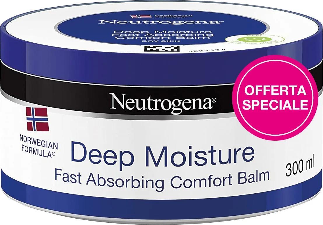 Neutrogena Deep Moisture Comfort Crema Viso e Corpo Pelle Normale e Secca Formula Norvegese 300 ml PROMO