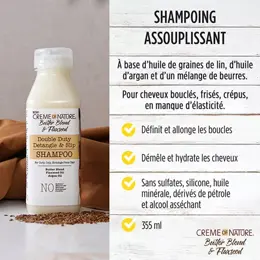 Creme of Nature Butter Blend & Flaxseed Shampoing Assouplissant 355ml