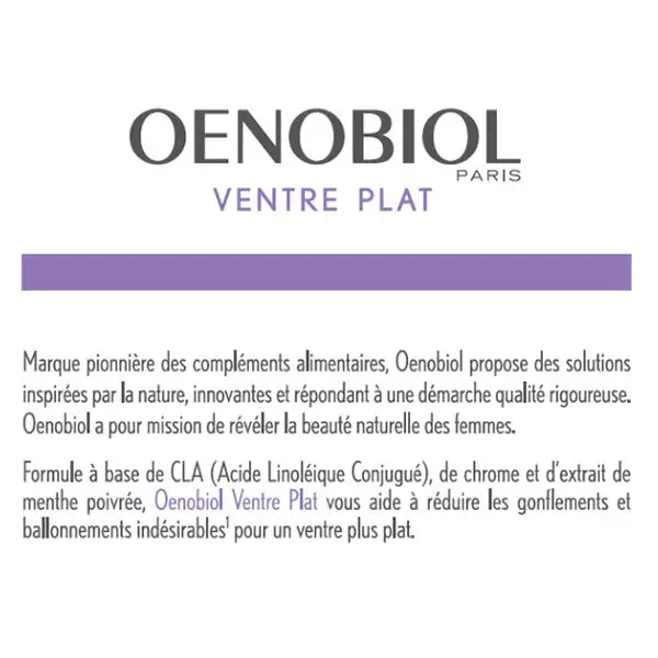 Oenobiol Ventre Plat 60 capsules