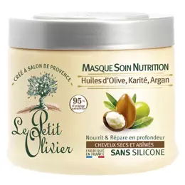 Le Petit Olivier Capillaire Masque Soin Nutrition Cheveux Secs Abimés Sans Silicone 330ml