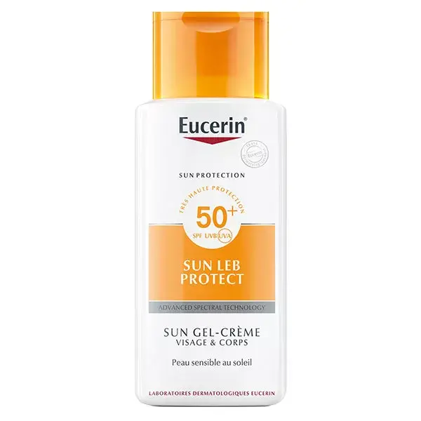 Eucerin Sun Protection Leb Protect Crème-Gel Visage Corps SPF50 150ml