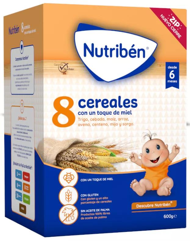 Nutribén 8 Cereales con un Toque de Miel 600 gr