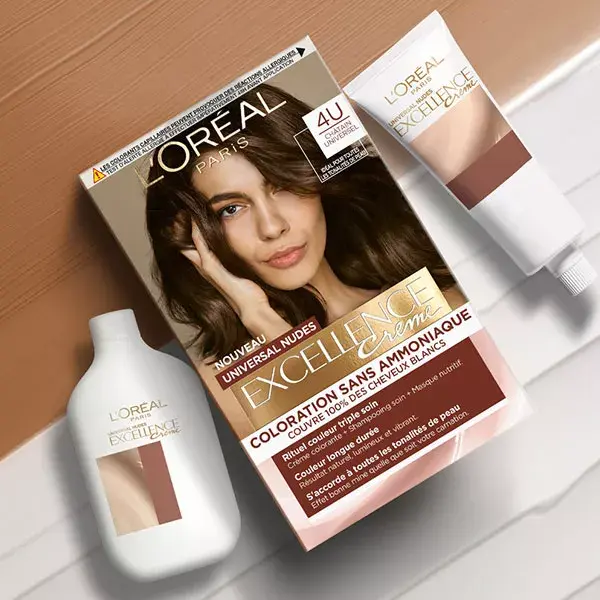L'Oréal Paris Excellence Universal Nudes Cream Colour N°4 Châtain