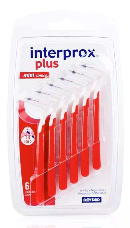 DENTAID brosse conique 6 unités Interprox Plus Mini