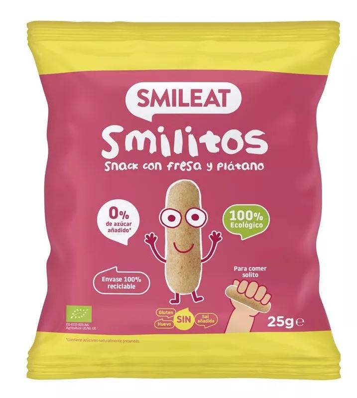 ECO Aardbei en Banaan Smileat Smilitos +8m 25 gr