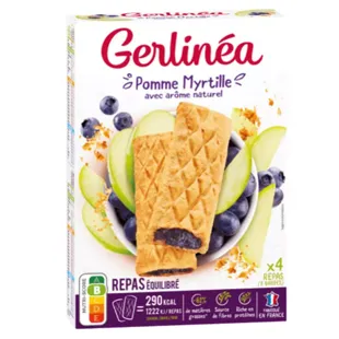 Gerlinéa Pasto Equilibrato Barretta Mela e Mirtillo 12 pezzi