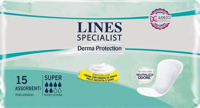 Lines Specialist Derma Protection Assorbenti Super Confezione 15 Pezzi