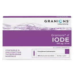 Granions d'Iode 30 ampoules