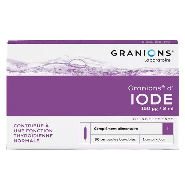 Granions of iodine Stimulation of activity thyroid 30 ampoules