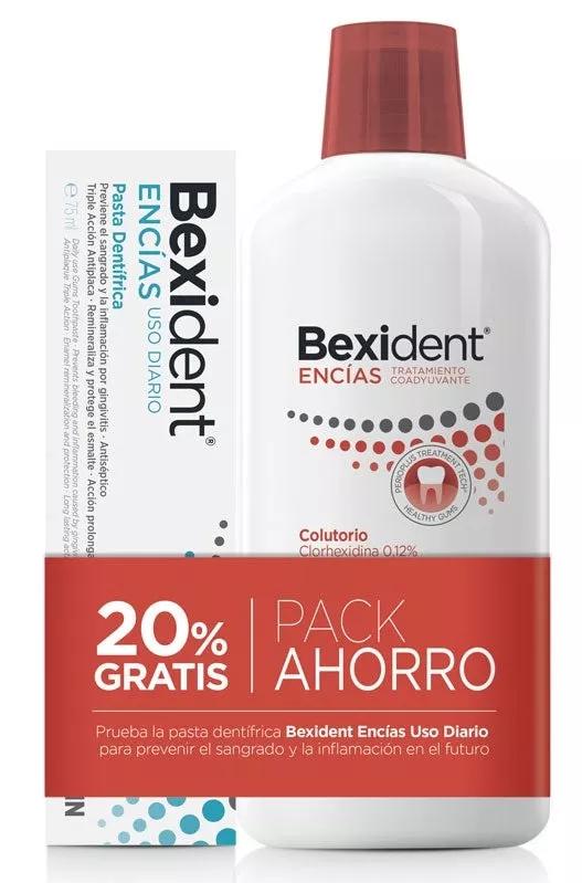 Bexident Pack-Ersparnis: 20 % KOSTENLOSES Mundwasser 500 ml + Paste 75 ml