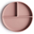 Mushie Suction Cup Plate-Compartments Solid Blush