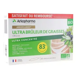 Arkopharma Arkofluides Ultra Bruleur de Graisses 30 ampoules