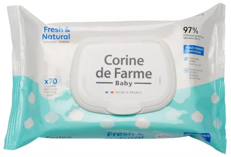 Corine de Farme Toalhetes Mudança Fresh & Natural 70 uds