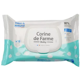 Corine de Farme Cambio Fresh & Natural Wipes 70 Einheiten