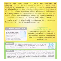 Juvamine Magnésium & Vitamines B1, B2, B6 60 comprimés