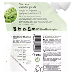 Popote Les Légumes Gourde Petit Pois +4m Bio 120g