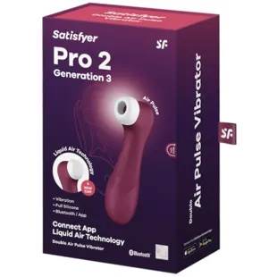 Satisfyer Pro 2 Generation 3 Connect App Wine Red