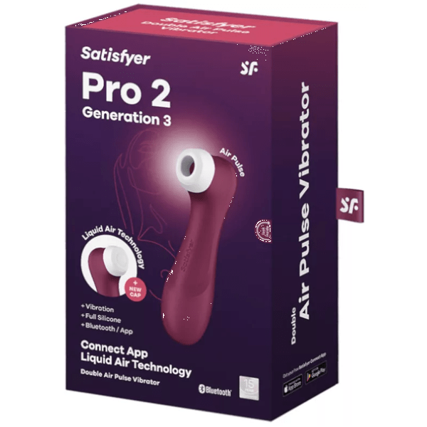 Satisfyer Pro 2 Generatie 3 Connect-app Wijnrood