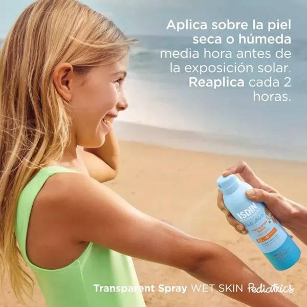 Isdin Pediatric Photoprotector Wet Skin Transparent Spray 50+ 250 ml