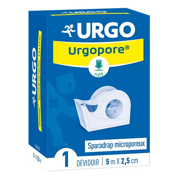 Urgo Médical Urgopore Sparadrap Microporeux Dévidoir 5m x 2,5cm