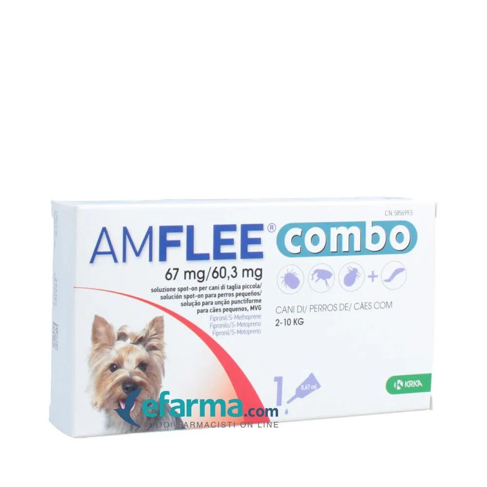 Amflee Combo Cani 2-10 Kg 67mg+60,3mg 1 Pipetta