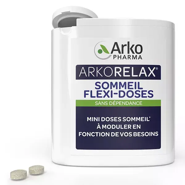 Arkopharma Arkorelax Sommeil Flexi-Doses Mélatonine & Coquelicot 60 comprimés